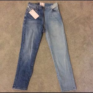 Revice Yjn/Yang jeans in Tokyo wash.